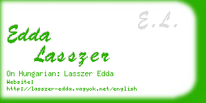edda lasszer business card
